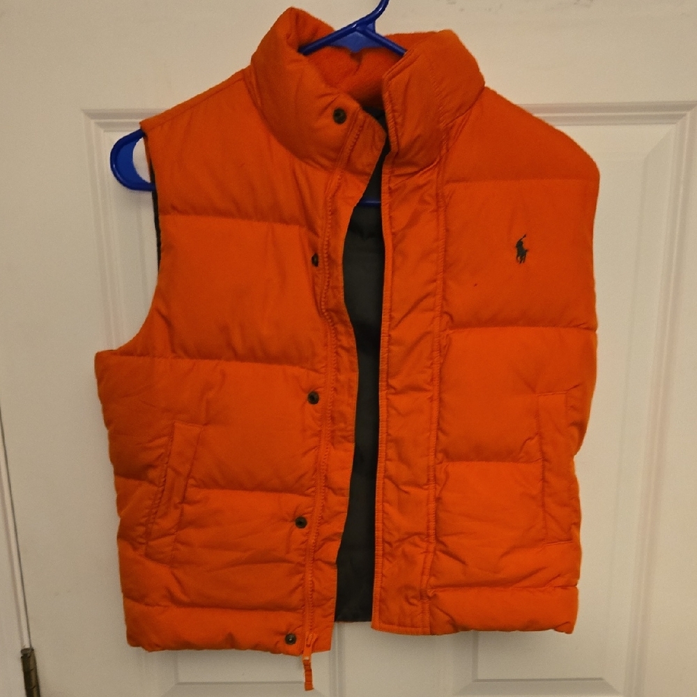 RL/Polo Orange Kids Puffer Vest
